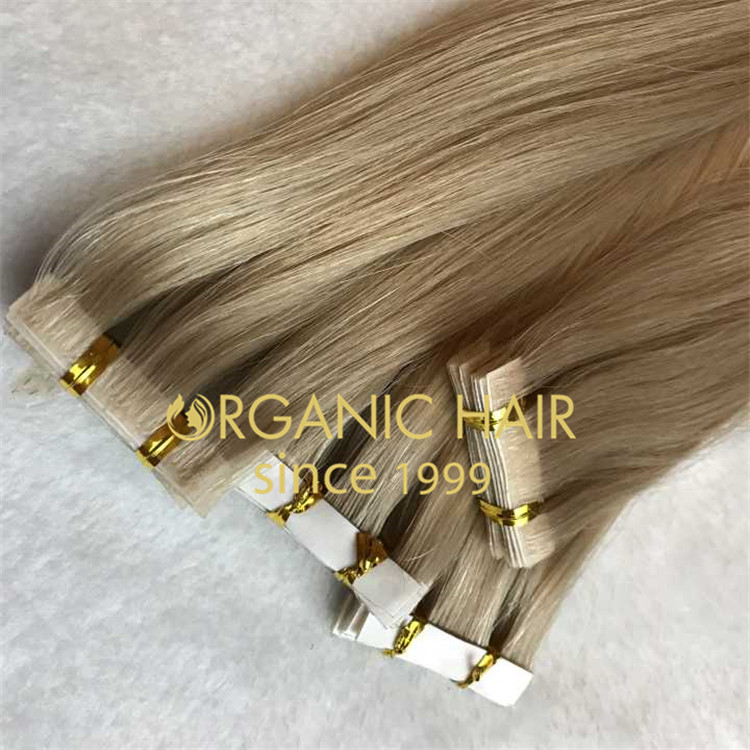 100% genuine remy human tape in hair extension I3